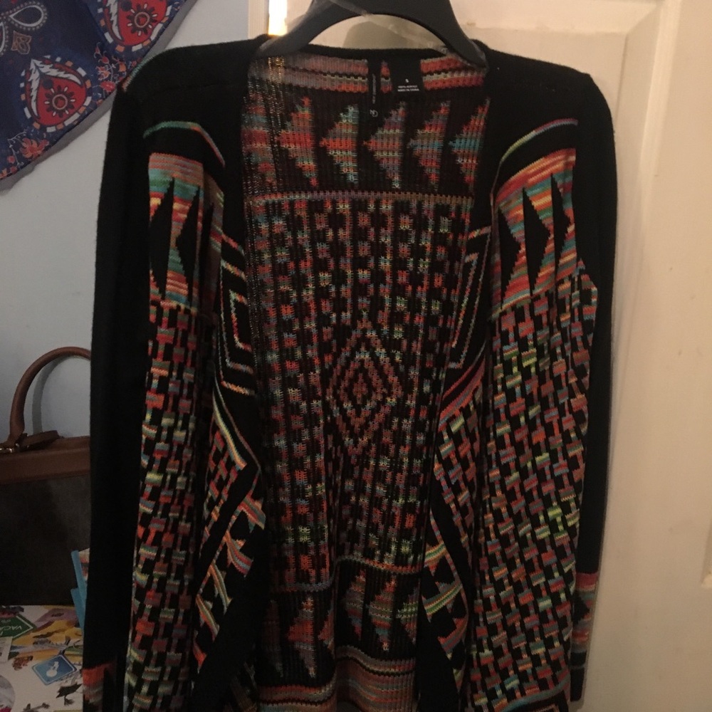 Multi colored cardigan